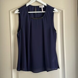Laundry Dark Blue Blouse Size L
